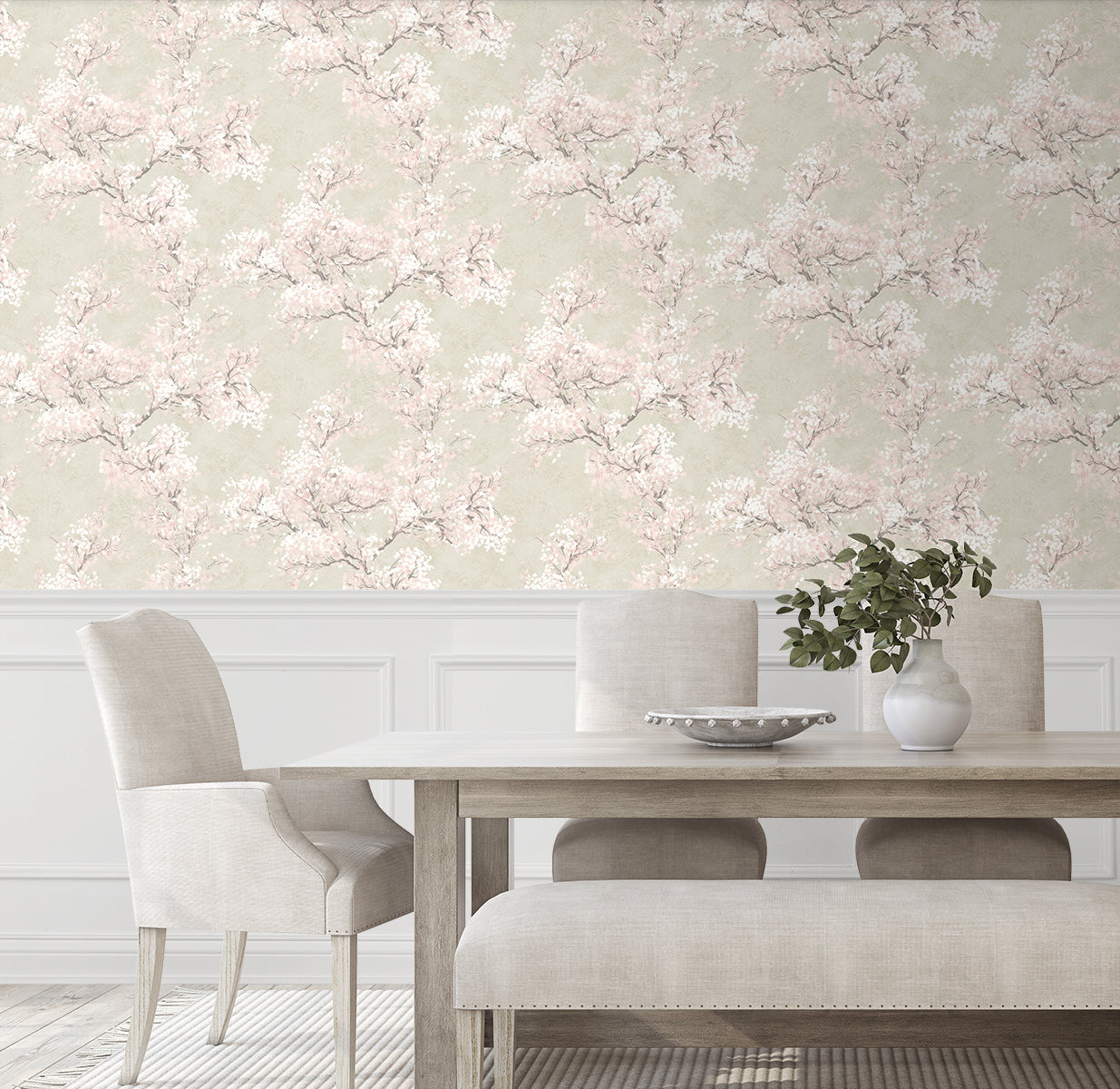 Cherry Blossom Grove Vinyl Wallpaper