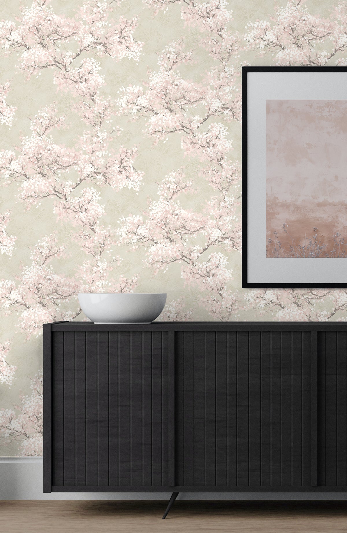 Cherry Blossom Grove Vinyl Wallpaper