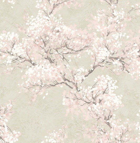 Cherry Blossom Grove Vinyl Wallpaper