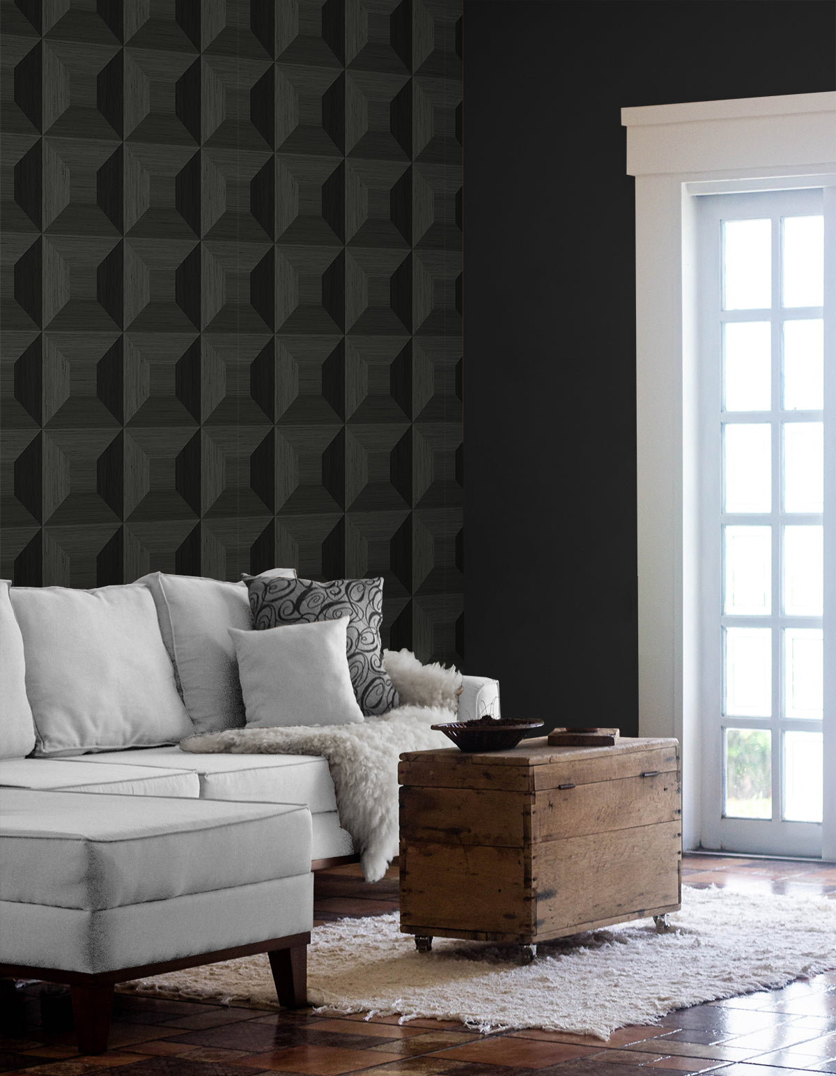 Quadrant Geo Vinyl Wallpaper