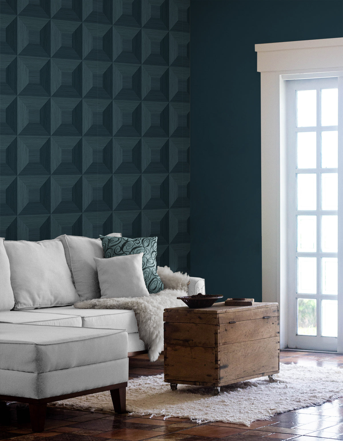 Quadrant Geo Vinyl Wallpaper