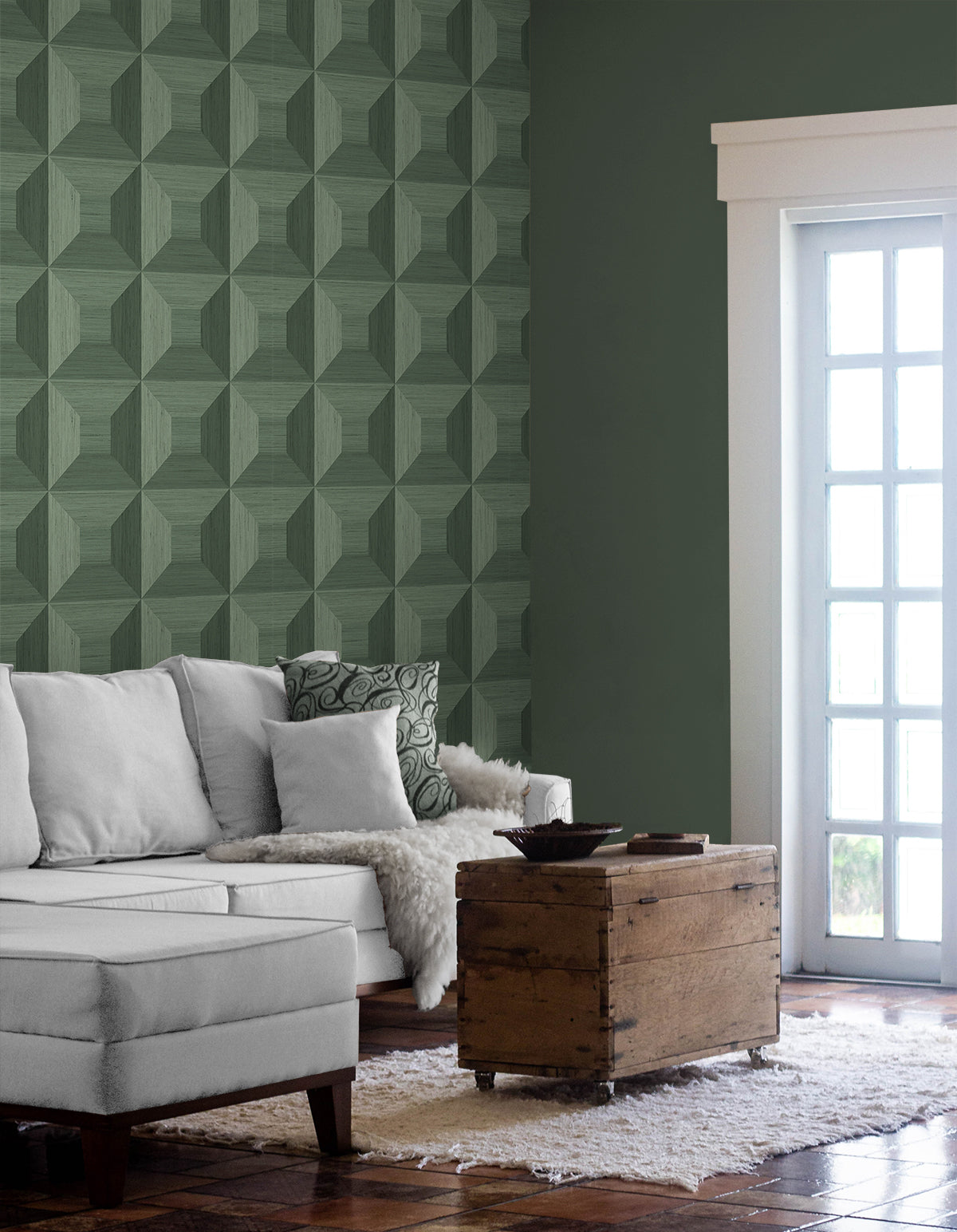 Quadrant Geo Vinyl Wallpaper