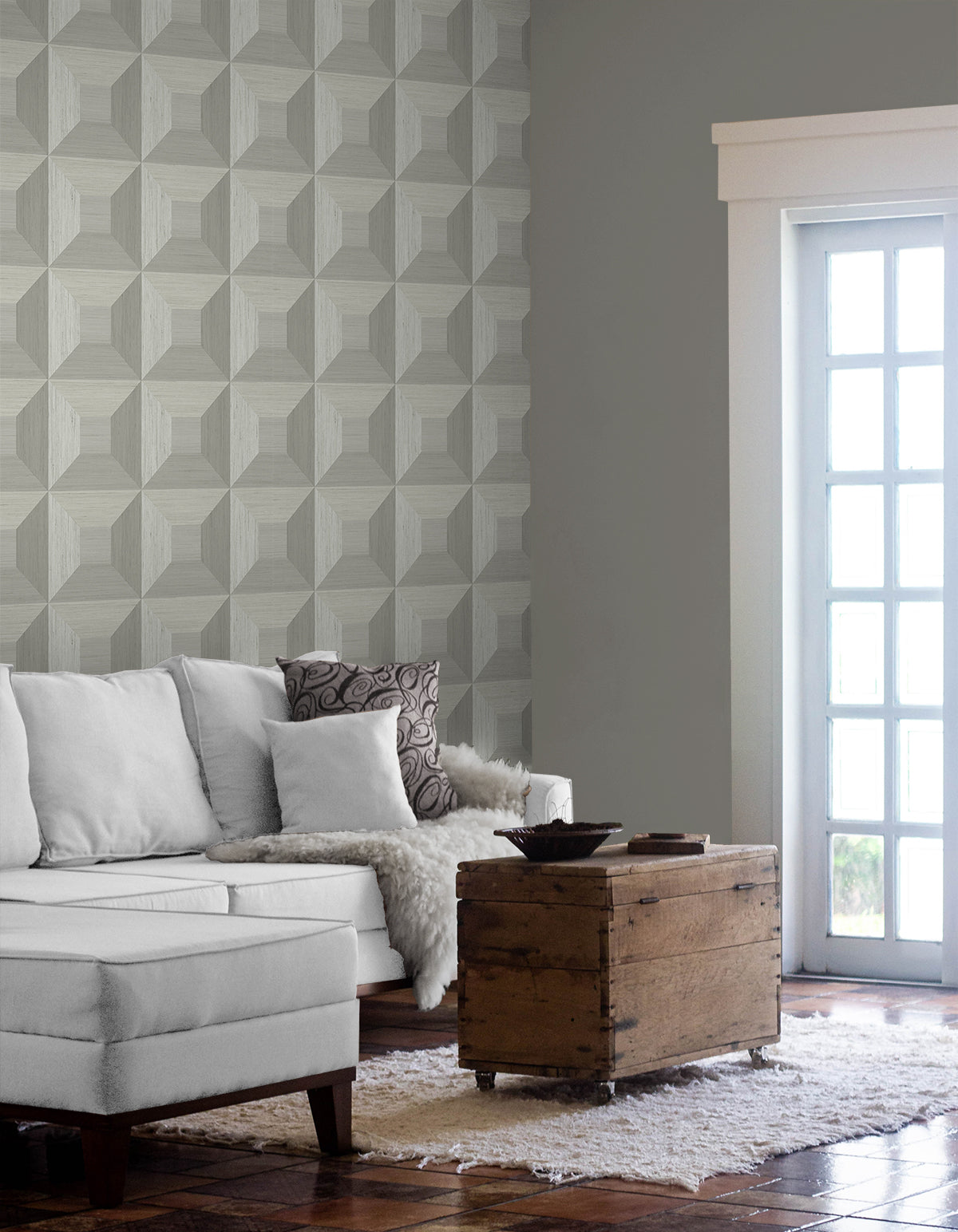 Quadrant Geo Vinyl Wallpaper