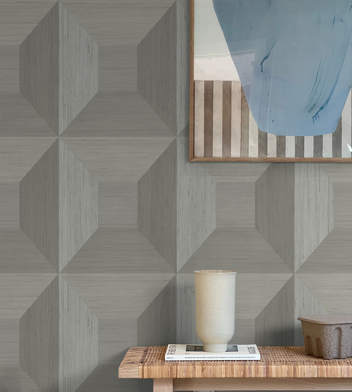 Quadrant Geo Vinyl Wallpaper