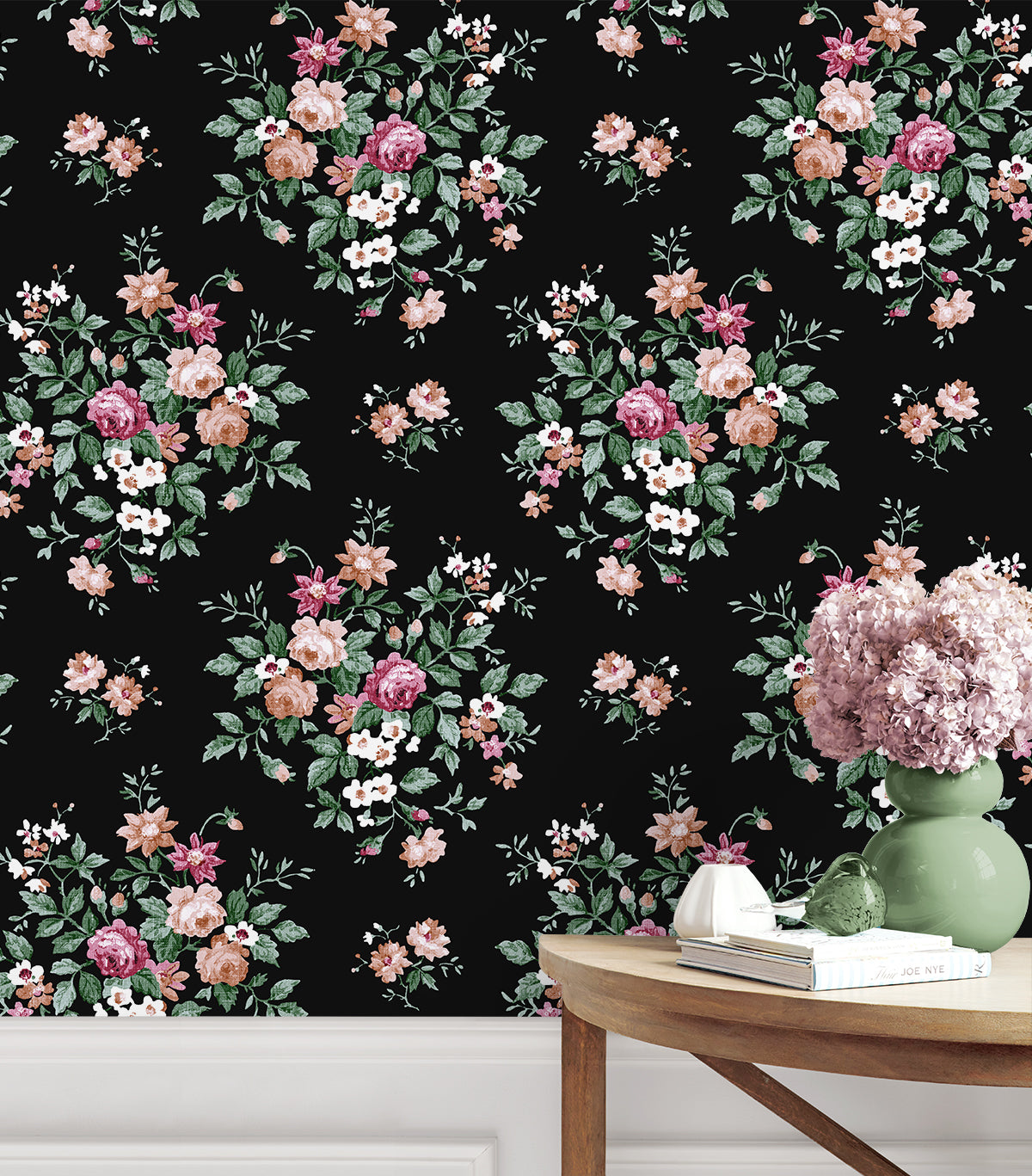 Floral Bunches Vinyl Wallpaper