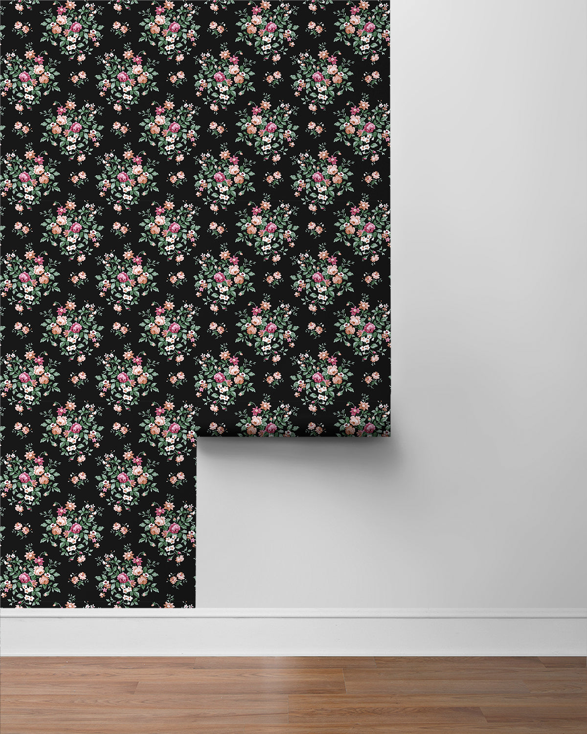 Floral Bunches Vinyl Wallpaper