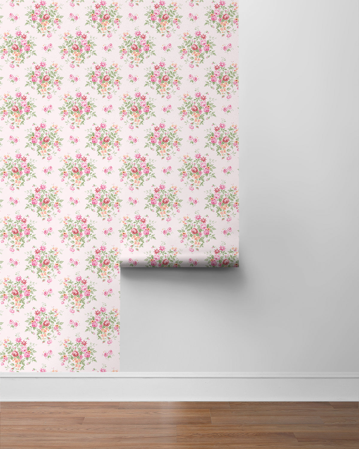 Floral Bunches Vinyl Wallpaper