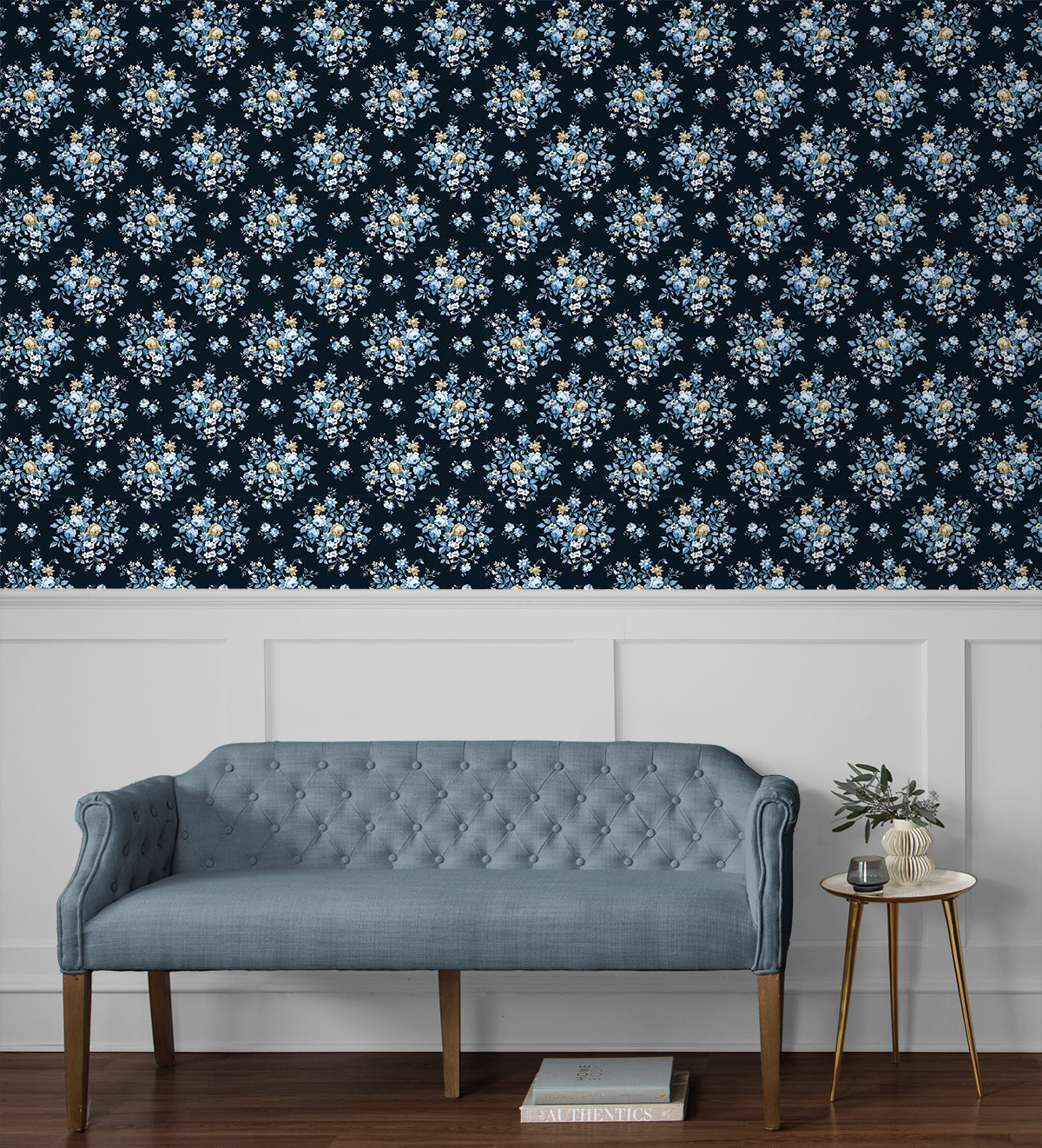 Floral Bunches Vinyl Wallpaper