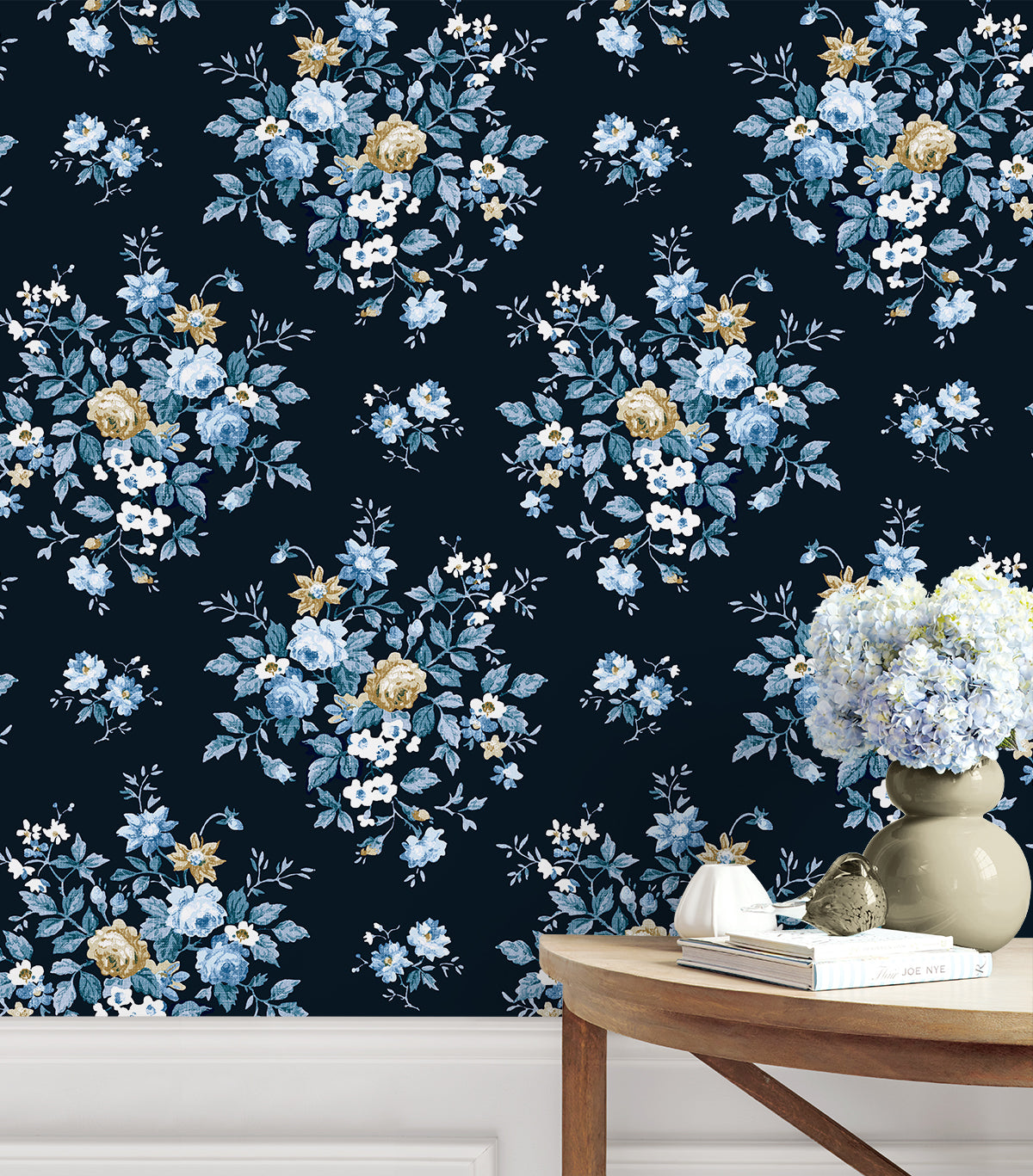 Floral Bunches Vinyl Wallpaper