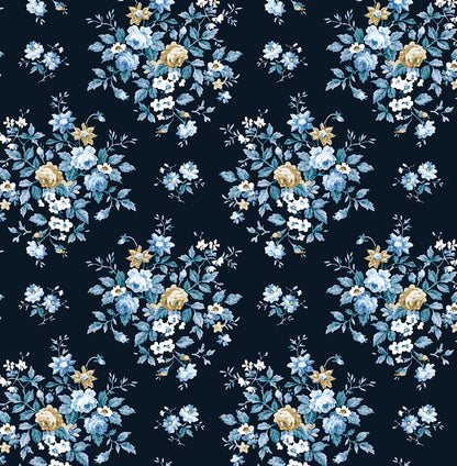 Floral Bunches Vinyl Wallpaper