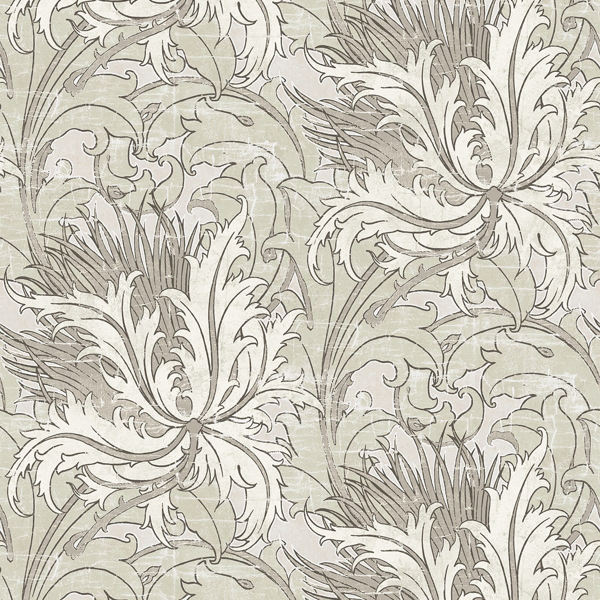 Floral Folly Vinyl Wallpaper