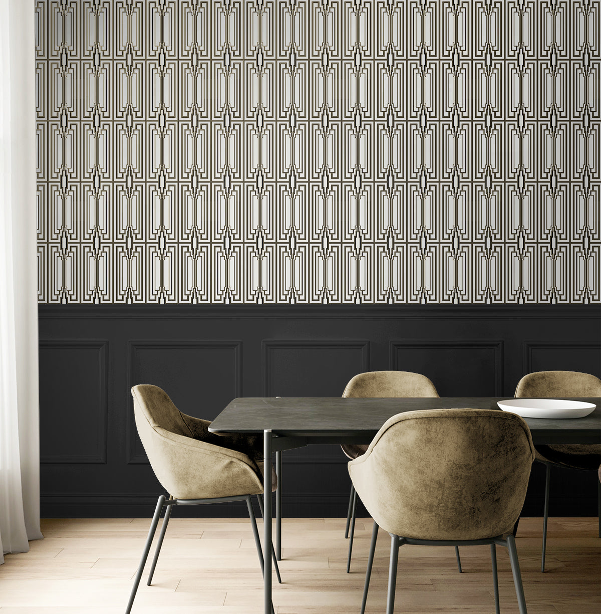 Manhattan Deco Vinyl Wallpaper