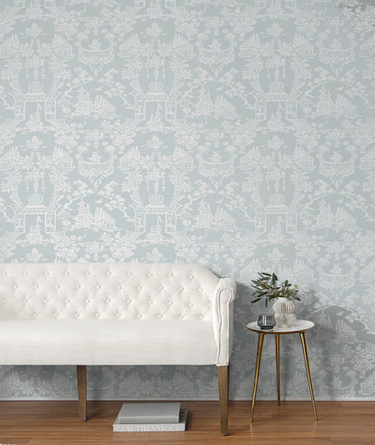 Garden Chinoiserie Vinyl Wallpaper