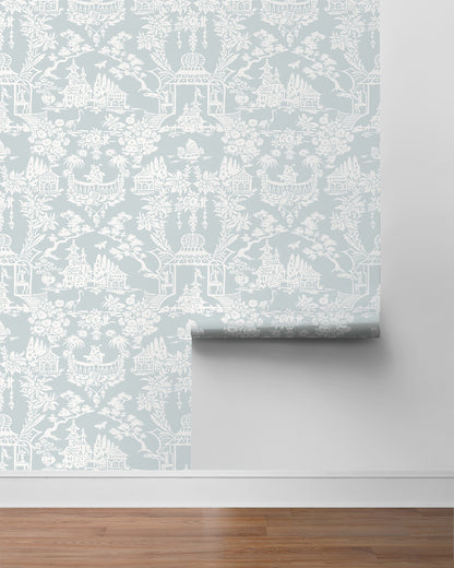 Garden Chinoiserie Vinyl Wallpaper