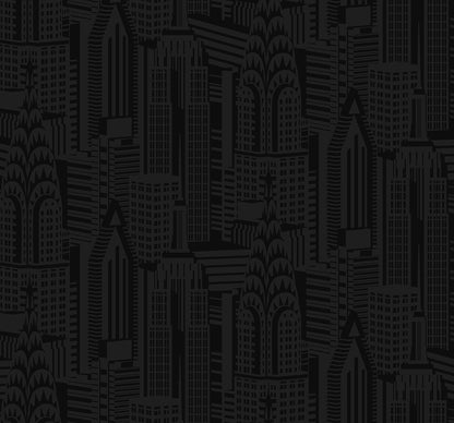 City Skyline Vinyl Wallpaper