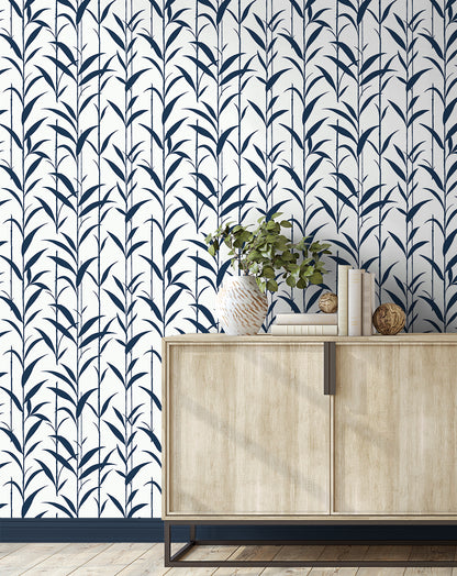 Bamboo Silhouette Vinyl Wallpaper