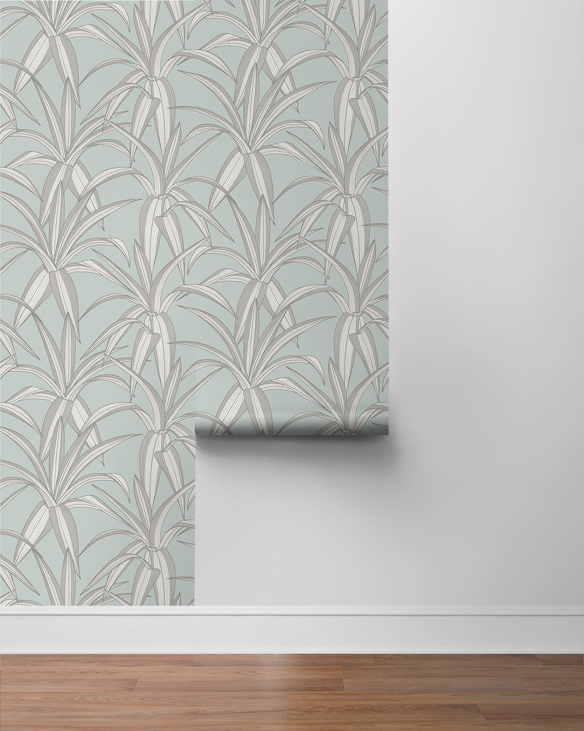 Tossed Cradle Plant Vinyl Wallpaper