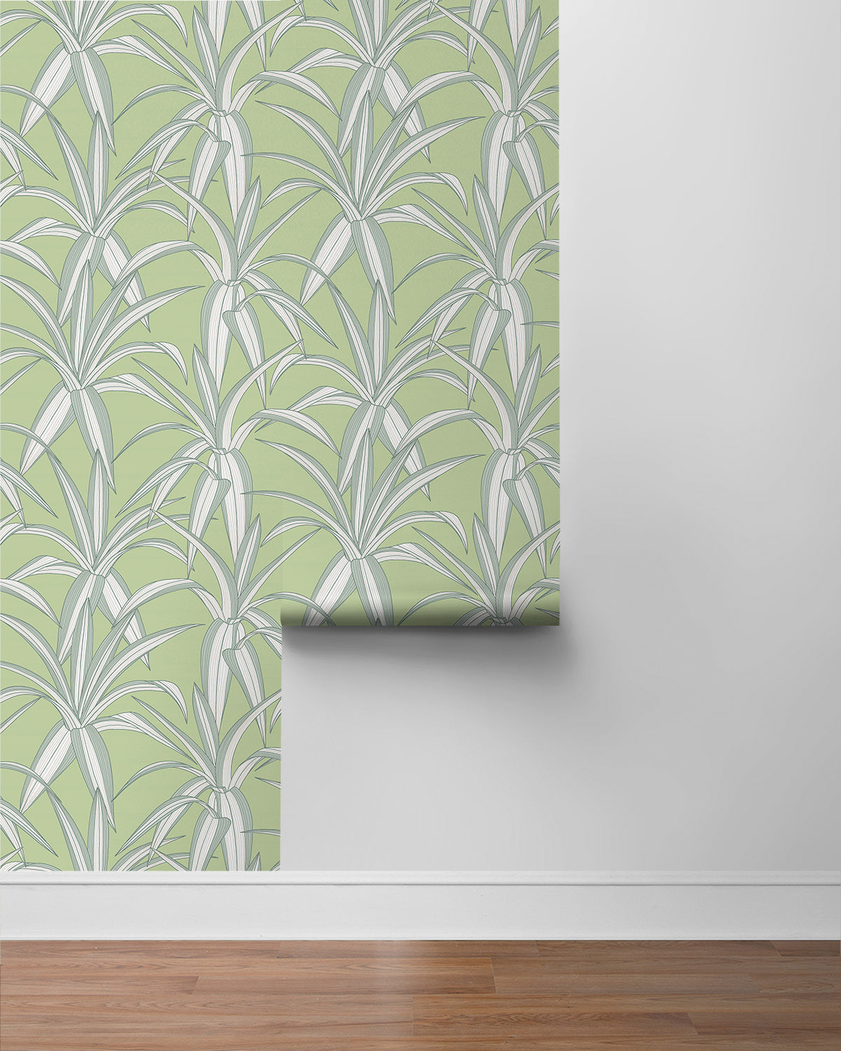 Tossed Cradle Plant Vinyl Wallpaper