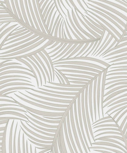 Tossed Palm Fronds Vinyl Wallpaper