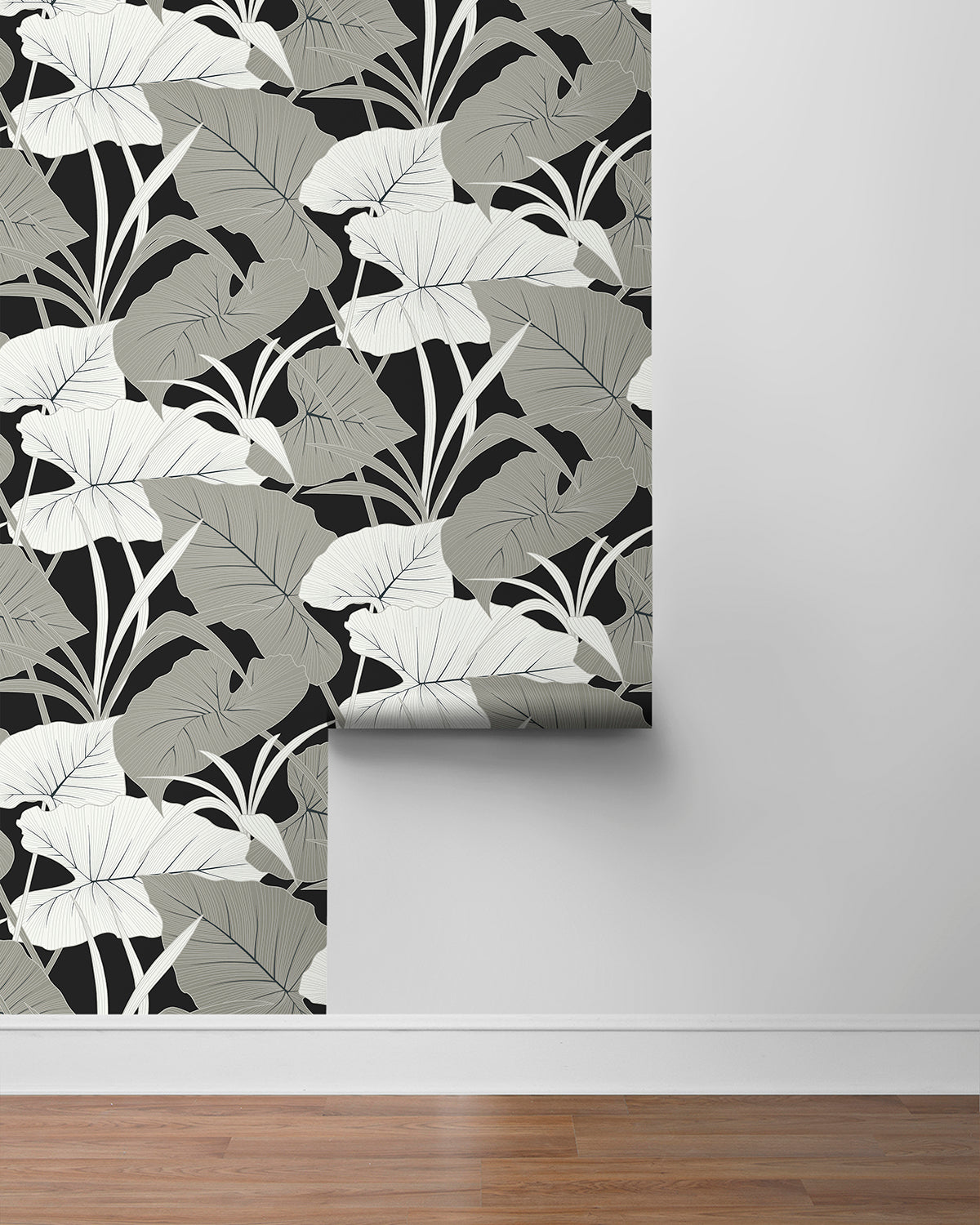 Elephant Leaves Vinyl Wallpaper