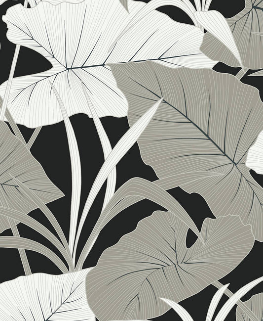 Elephant Leaves Vinyl Wallpaper