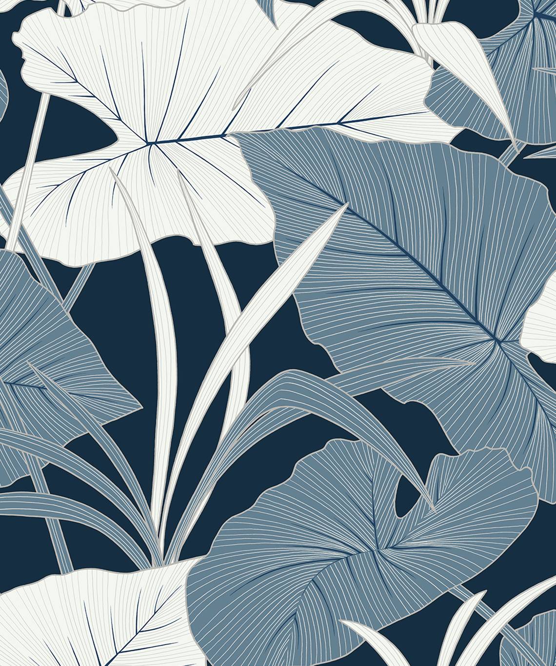 Elephant Leaves Vinyl Wallpaper