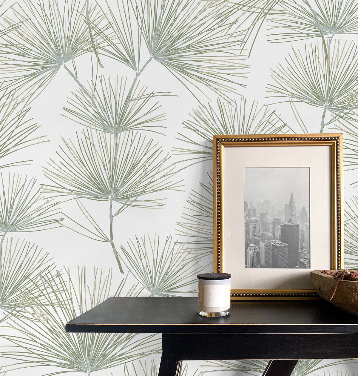 Pine Needles Vinyl Wallpaper