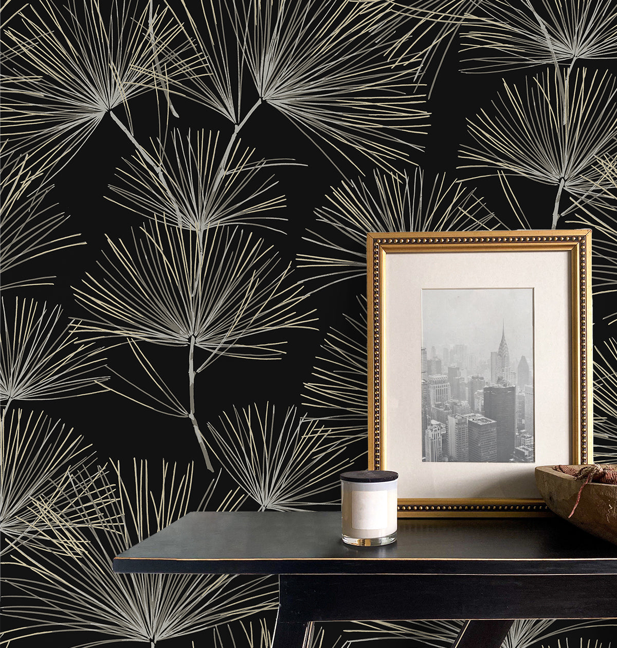 Pine Needles Vinyl Wallpaper