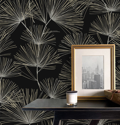 Pine Needles Vinyl Wallpaper