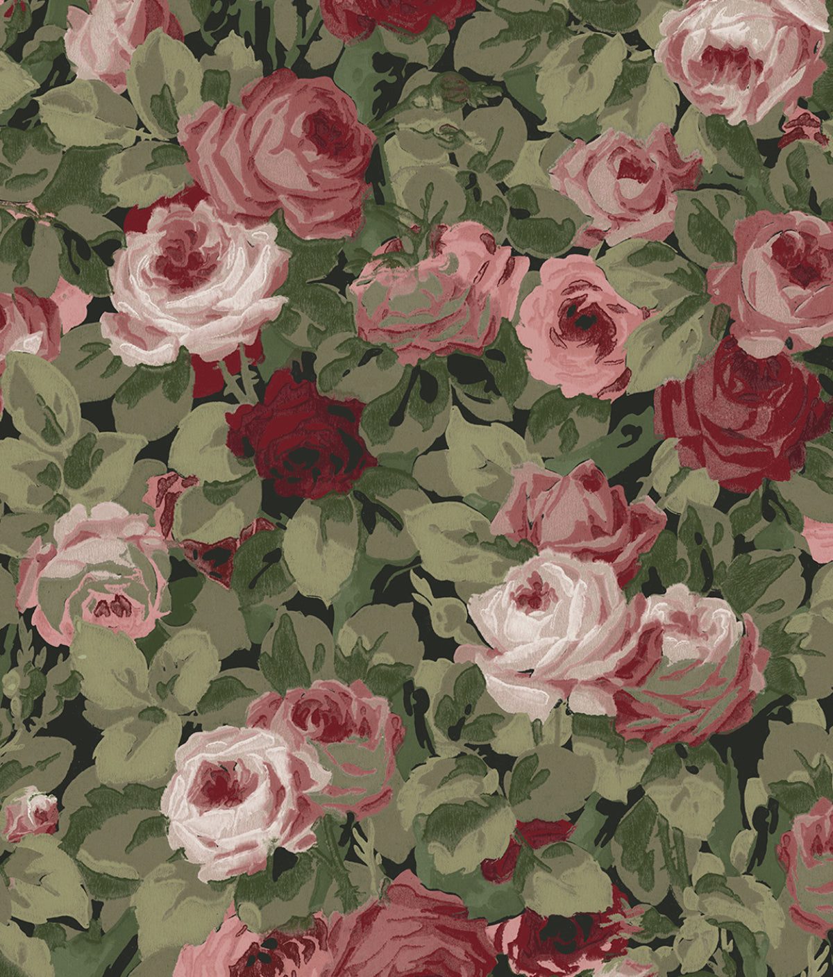 Rose Garden Vinyl Wallpaper