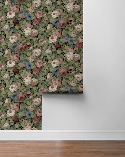 Rose Garden Vinyl Wallpaper