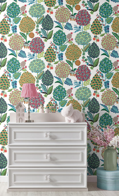 Blooming Bulbs Vinyl Wallpaper