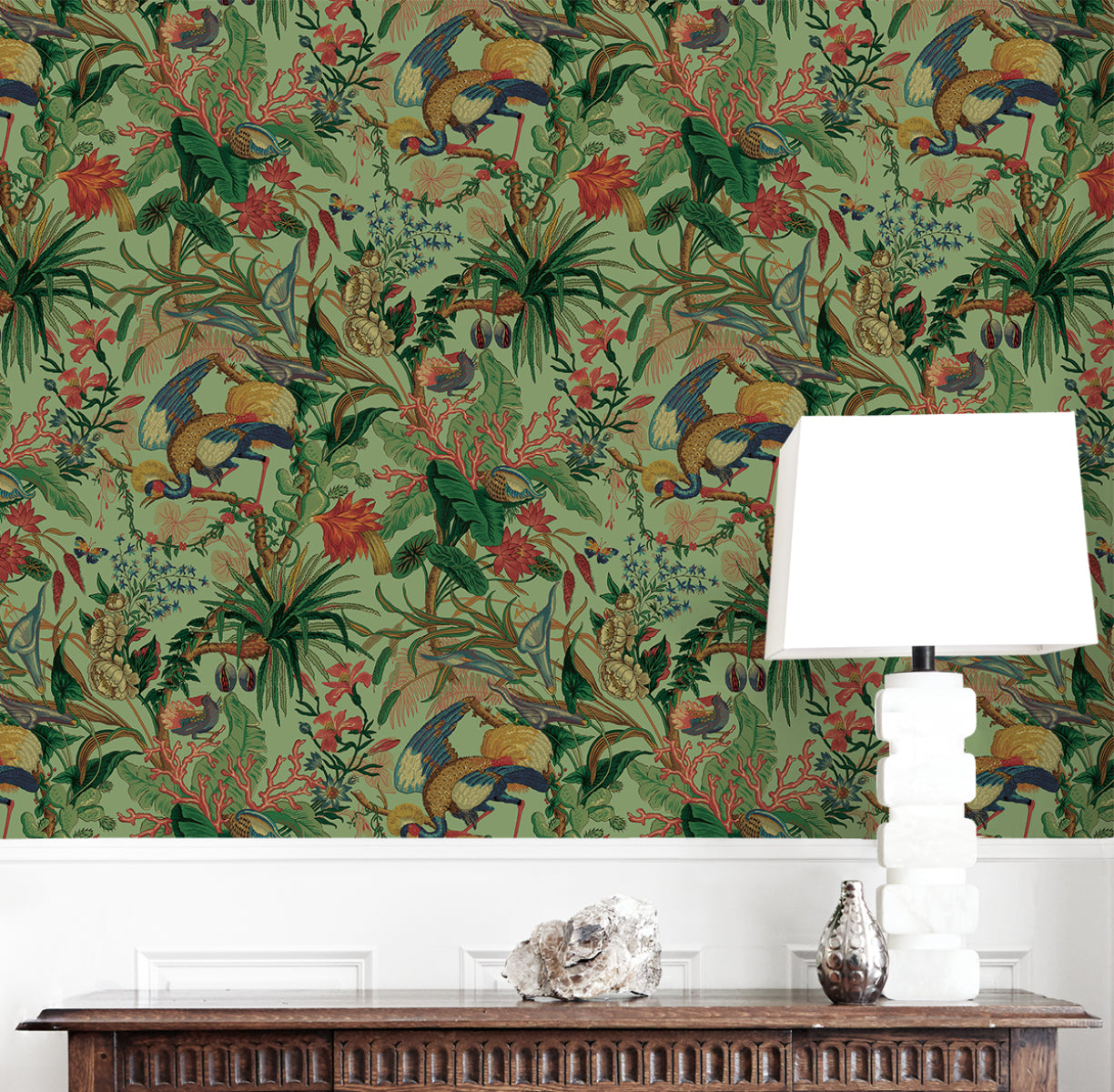 Tropical Canopy Vinyl Wallpaper