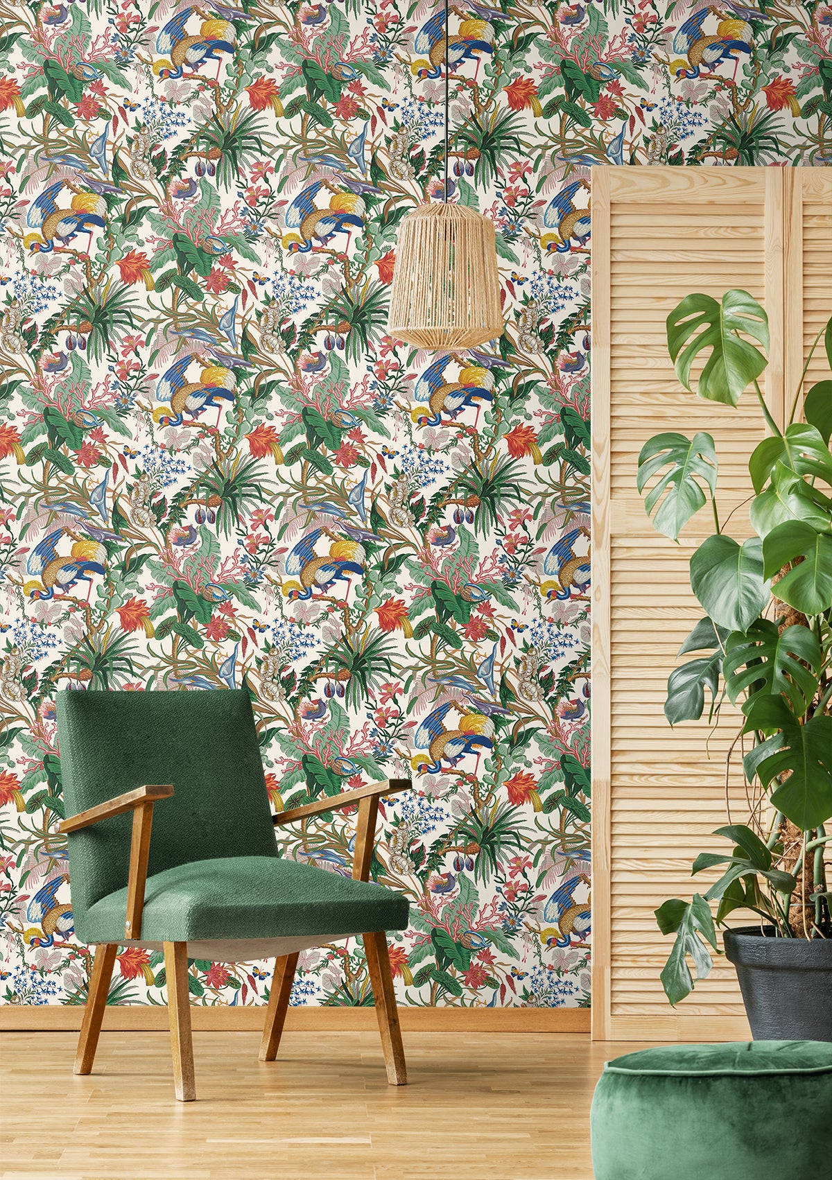 Tropical Canopy Vinyl Wallpaper