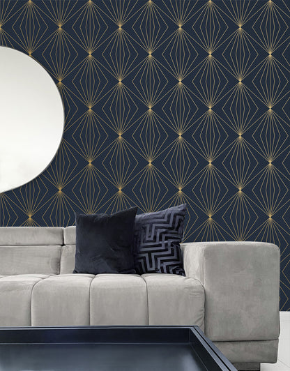 Gem Geometric Vinyl Wallpaper