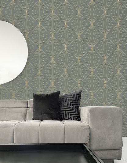 Gem Geometric Vinyl Wallpaper