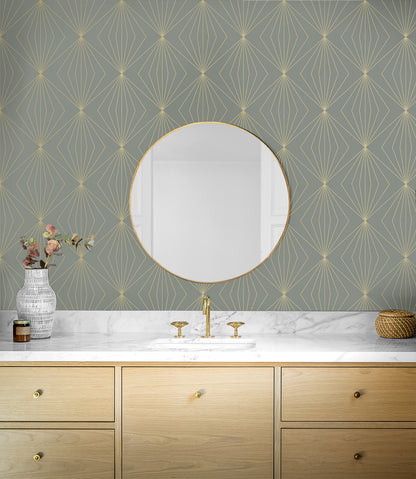 Gem Geometric Vinyl Wallpaper