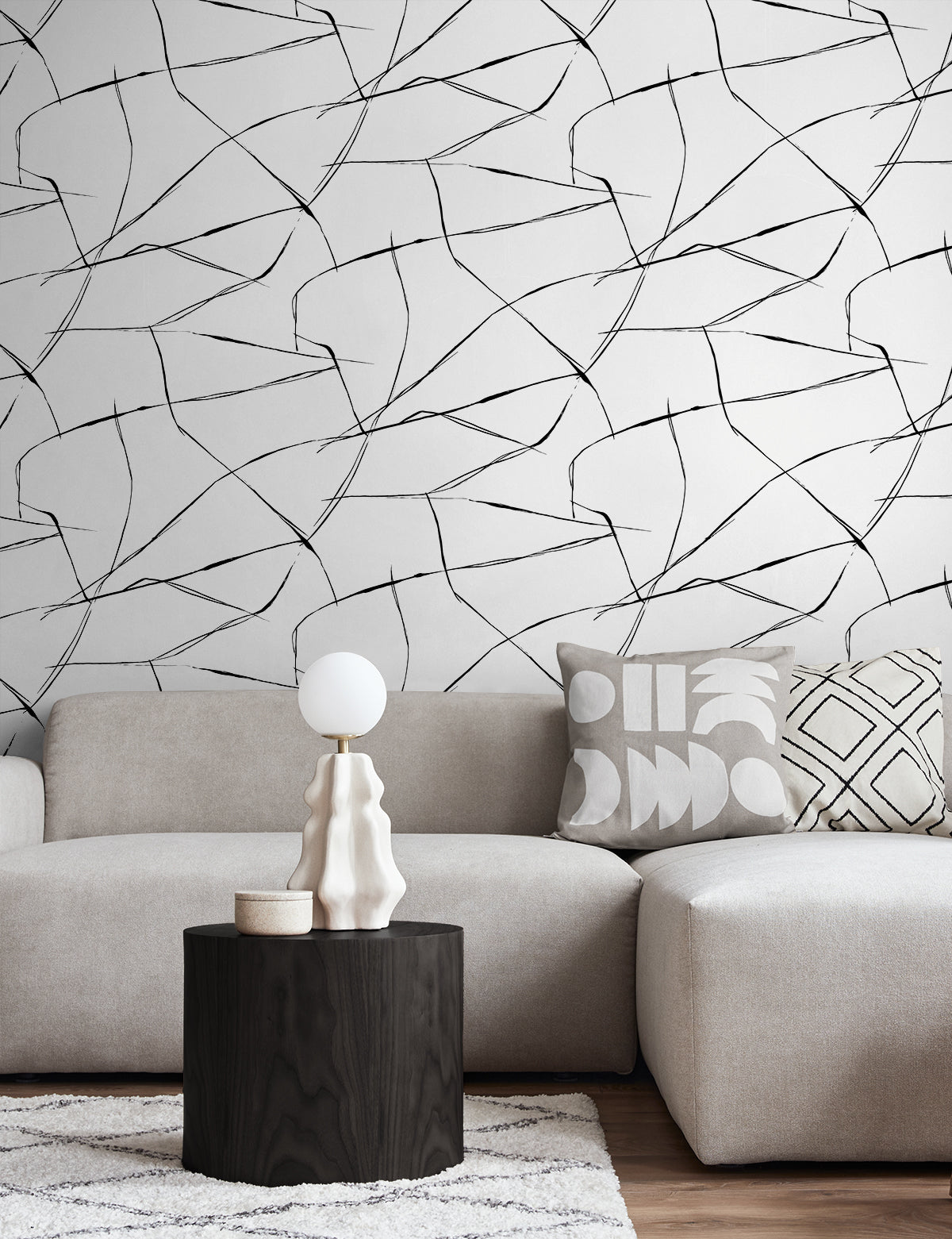 Inkwork Abstract Vinyl Wallpaper