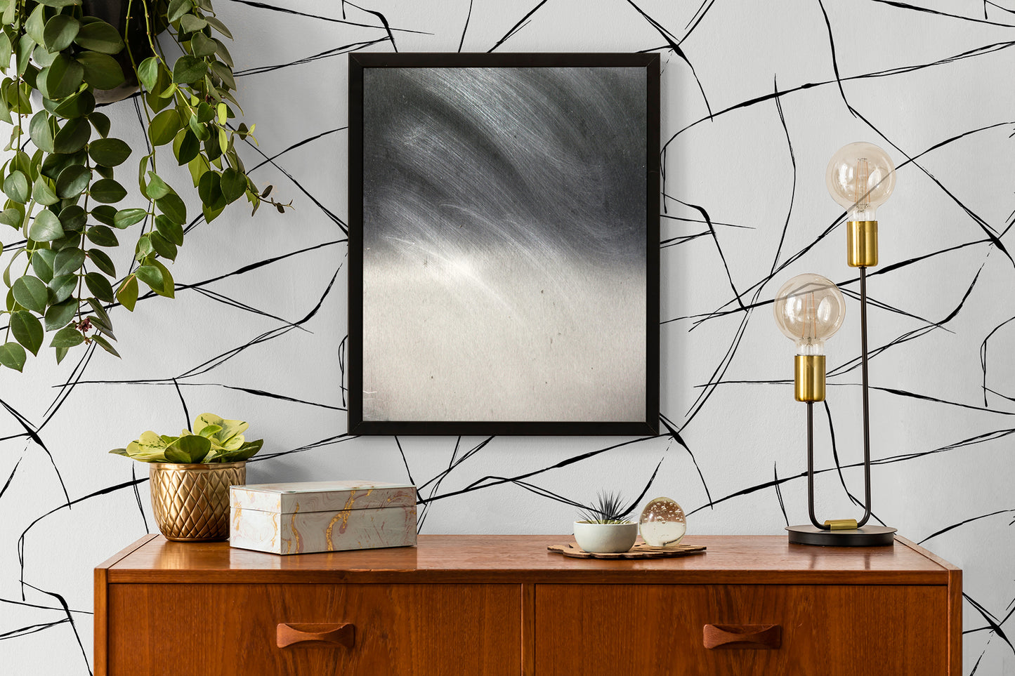 Inkwork Abstract Vinyl Wallpaper