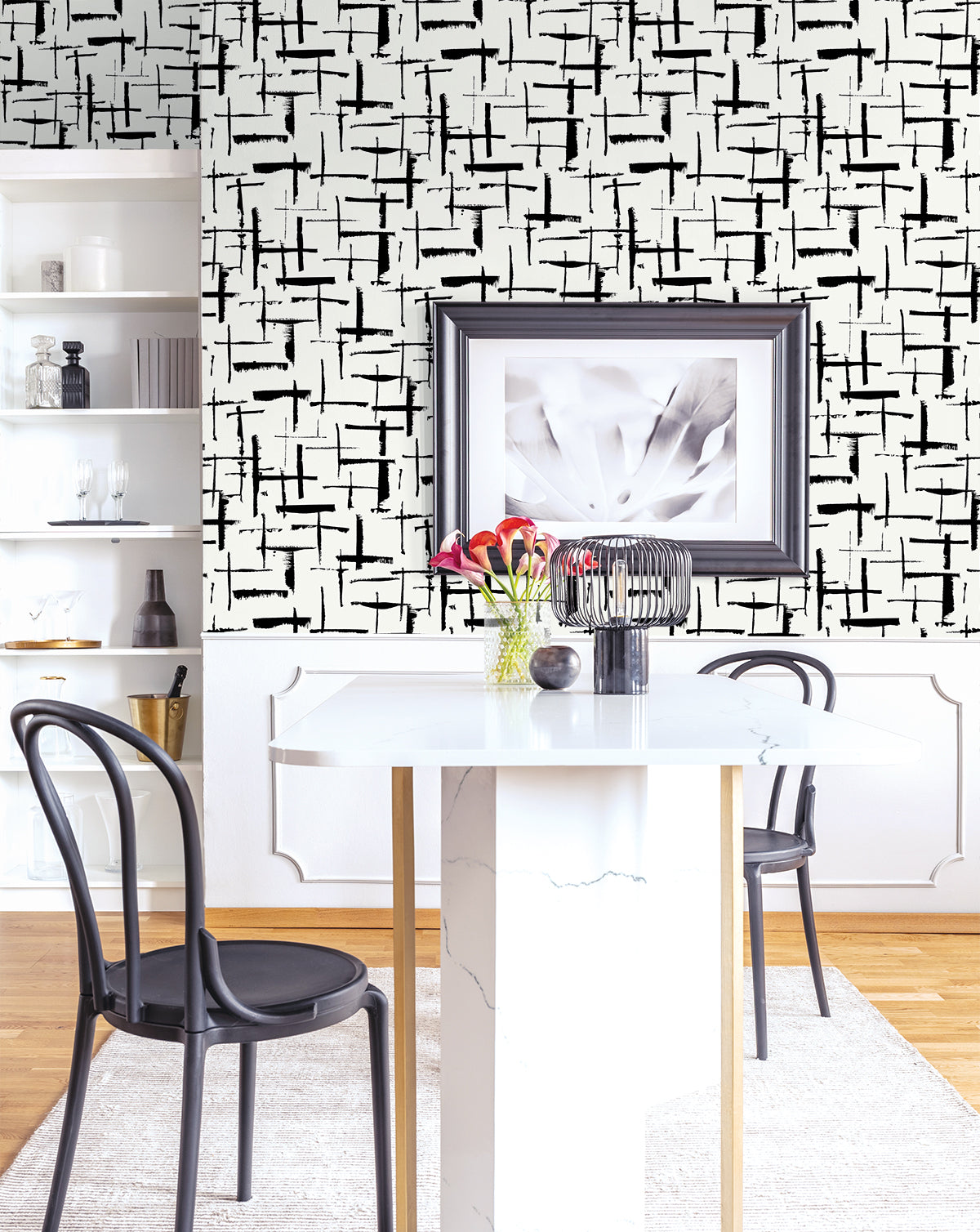 Crosshatch Abstract Vinyl Wallpaper