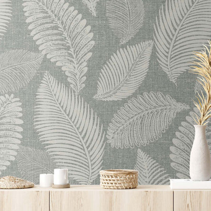 Botanical Tossed Leaves Non-Pasted Wallpaper