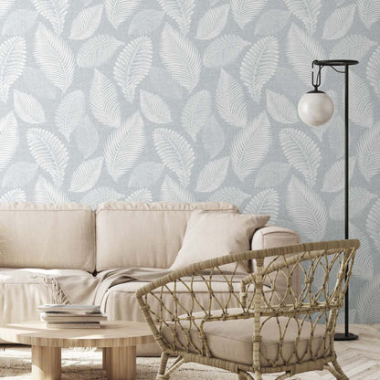 Botanical Tossed Leaves Non-Pasted Wallpaper