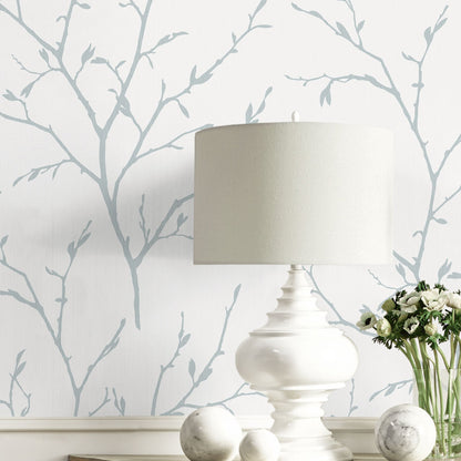 Botanical Branching Out Stringcloth Wallpaper