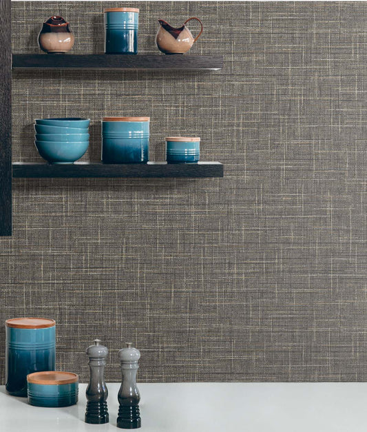 Dunkirk, Grasmere Weave, 27 in. x 27 ft. = 60.75 sq. ft, Wallpaper Roll