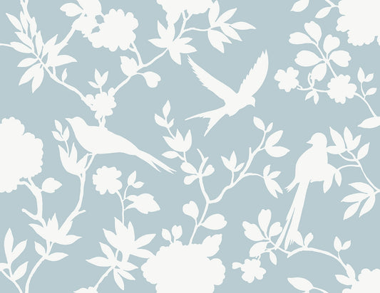 Frisco, Kauai Bird Toile, 27 in. x 27 ft. = 60.75 sq. ft, Wallpaper Roll