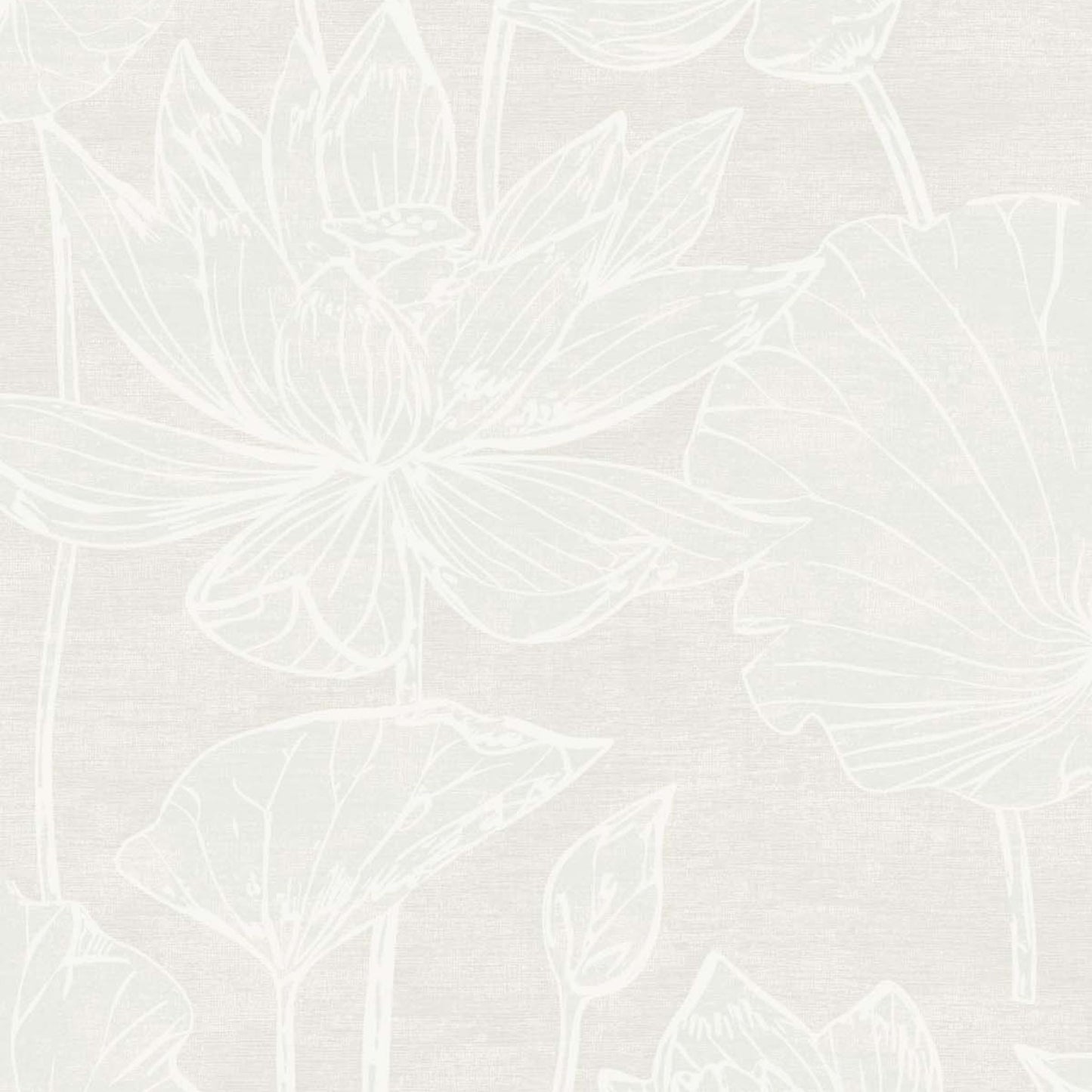 Floral Water Lilies Nonwoven Wallpaper