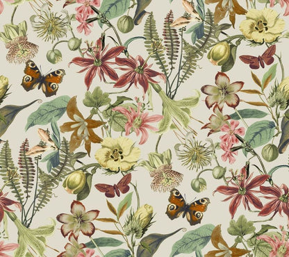 Pau Butterfly House Non-woven Unpasted Wallpaper