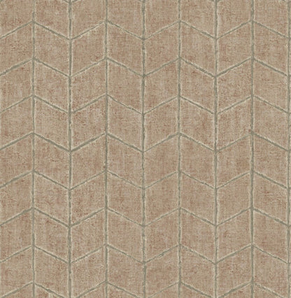 Chevron Birch Non-woven Unpasted Wallpaper