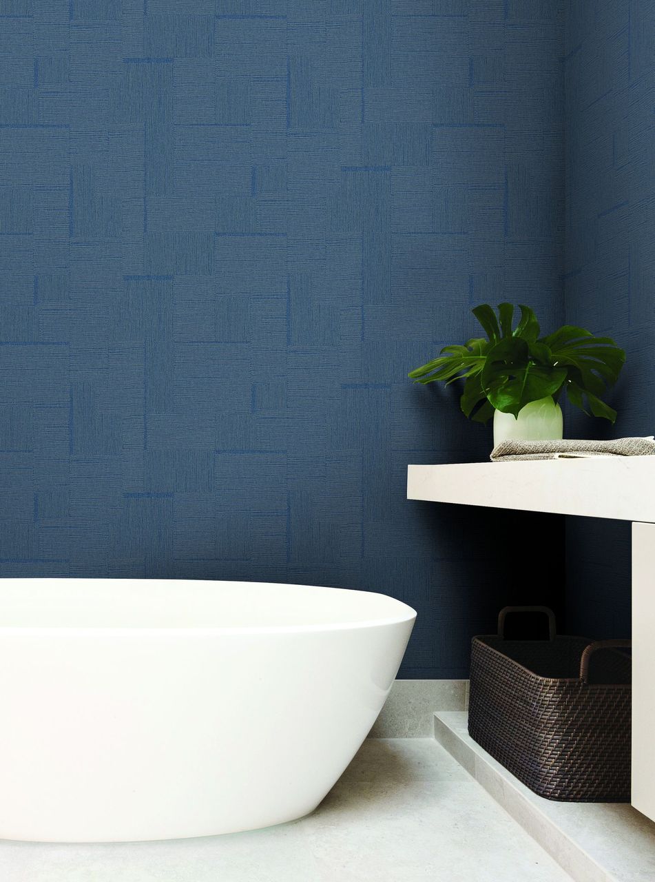 Olathe Geometric Unpasted Vinyl on Non-Woven Wallcovering