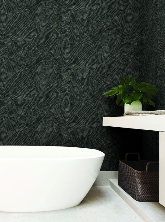 Omaha Modern Wood Geometric Unpasted Non-woven Wallpaper